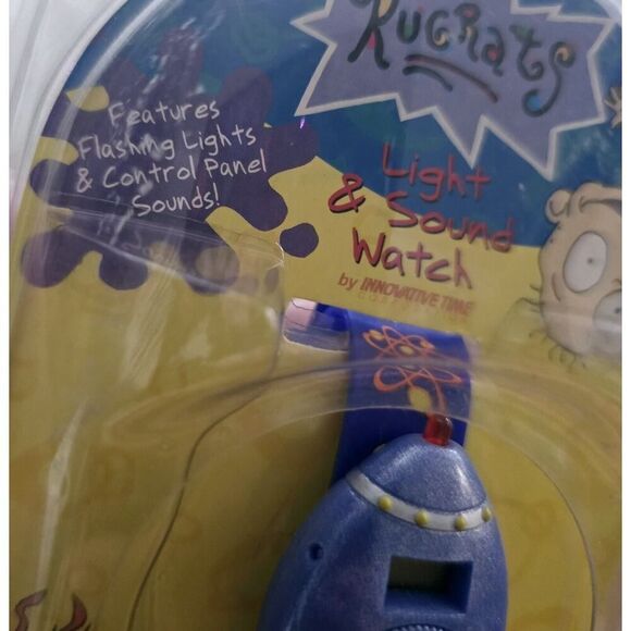 Vintage Rugrats Light & Sound Rocketship WATCH NEW 1998 nickelodeon cartoon tomy - Picture 4 of 6